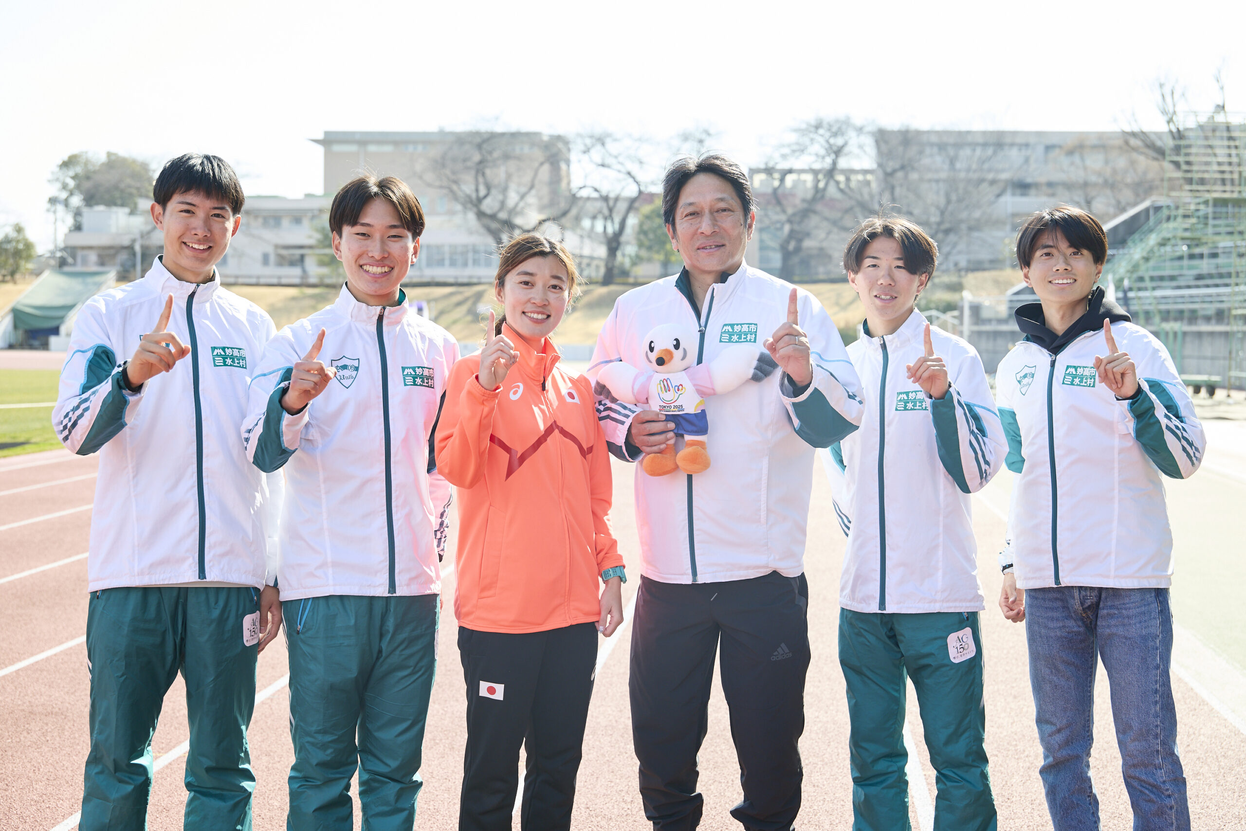 岡田選手と青学駅伝部の皆さん